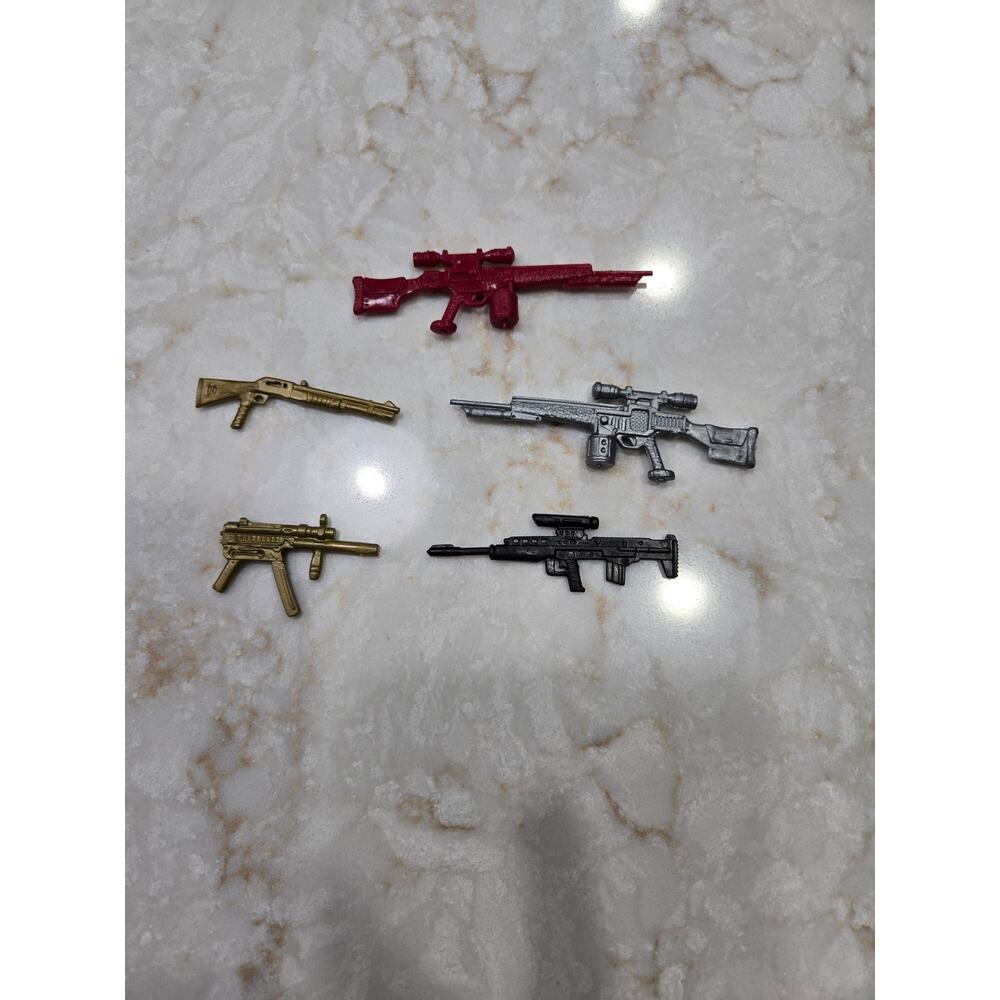 GI Joe Weapons 5 Total Rifles Toy Accessories Sniper Action Figure Yo Joe Vintag